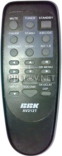 BBK AV212T пульт для усилителя BBK-0