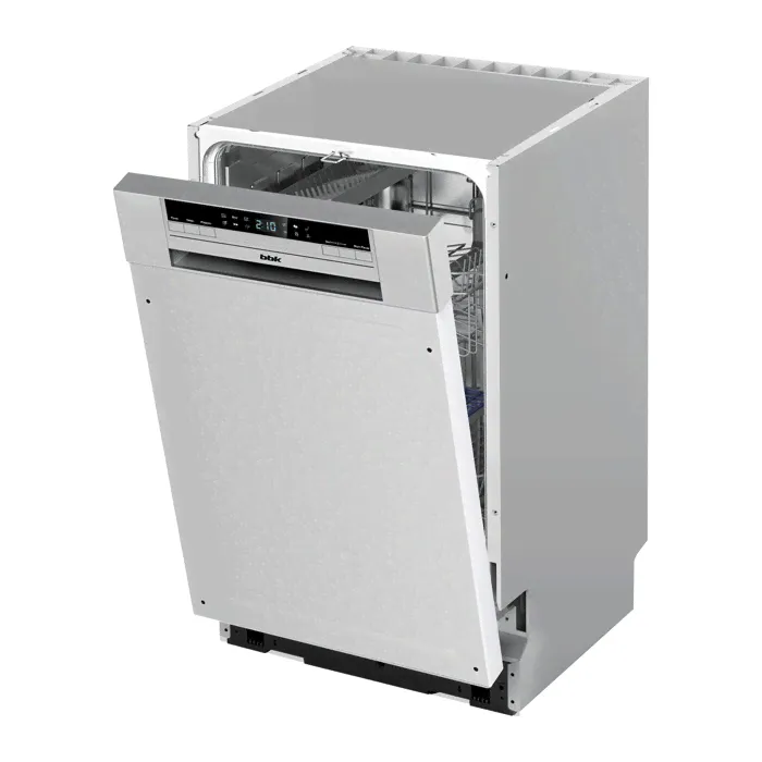 Посудомоечная машина BBK 45-DW202D серебро
